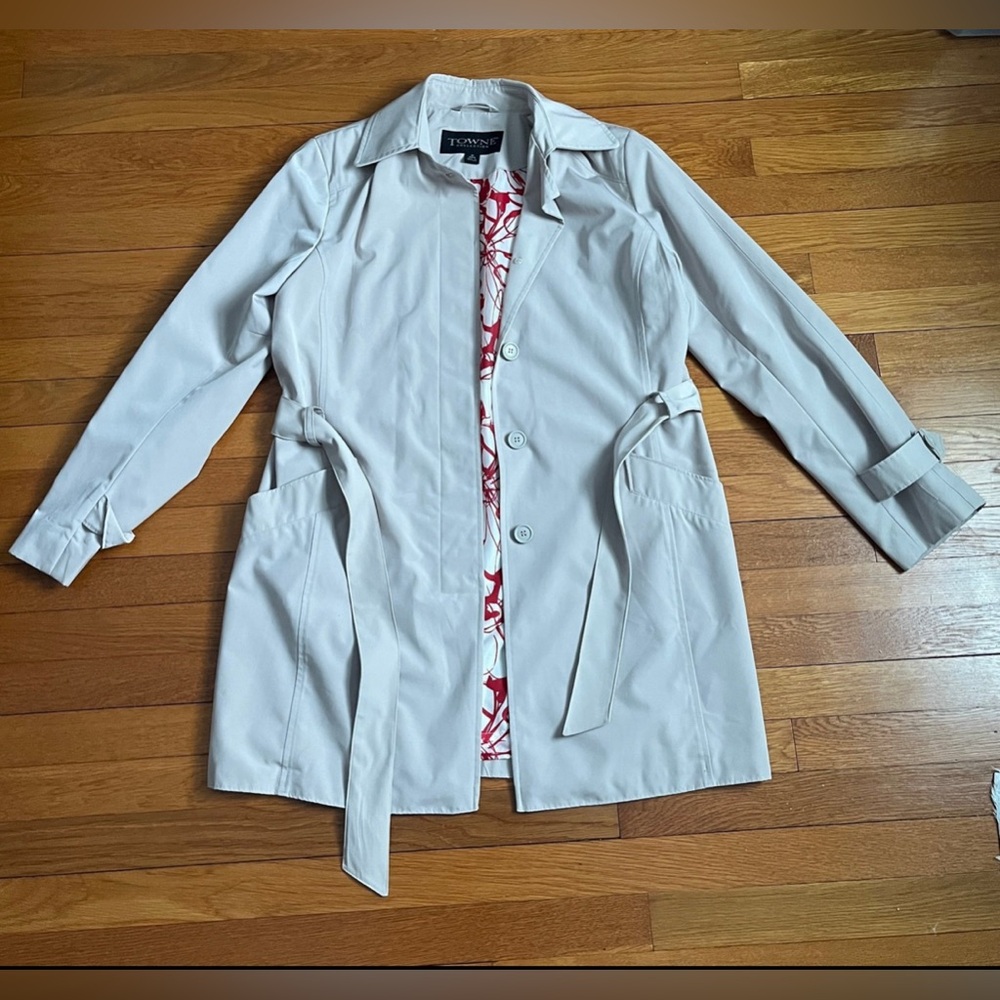Beige Trench Coat Size M